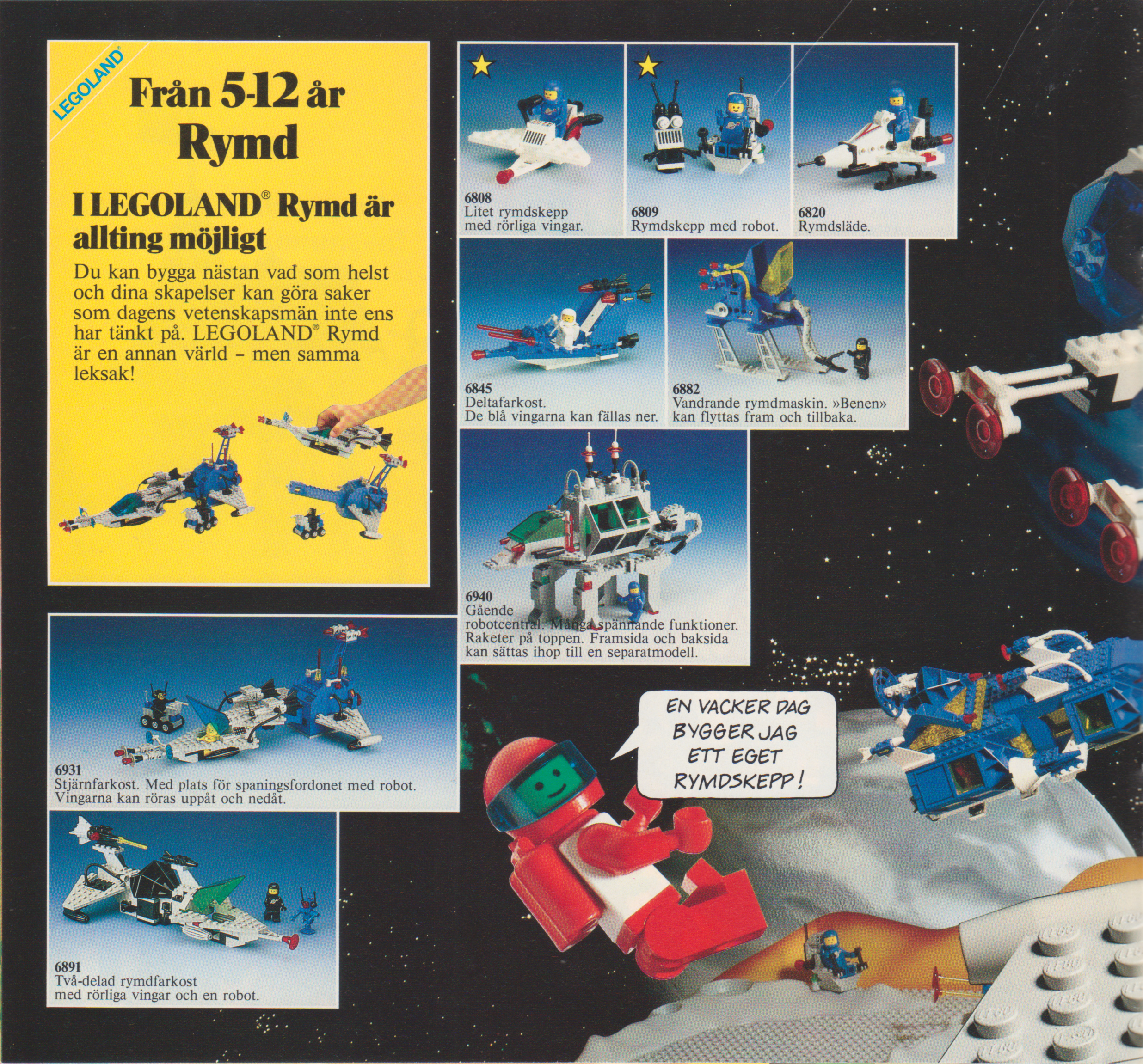 Lego 1997 - Dänischer Katalog zeigt auf Seite 18 Space-Modelle